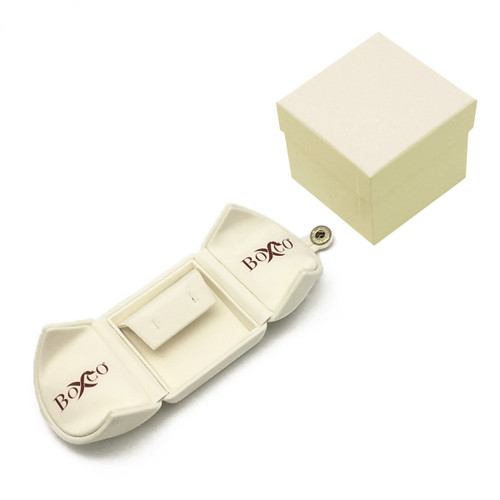 8202 Series Custom High Quality Nabuka Small Earring Box