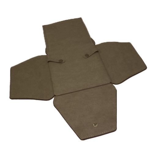 LSFL15 Custom High Quality Leather & Charisma Suede Small Necklace Folder