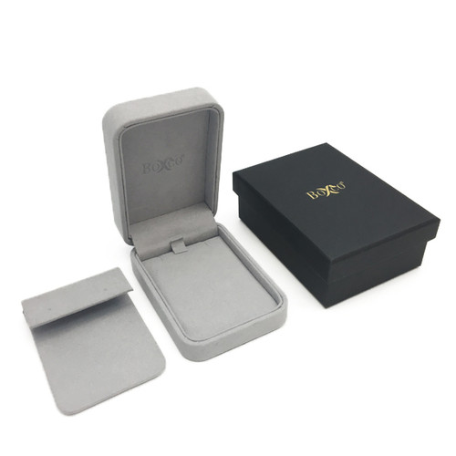 1809 Custom High Quality Charisma Suede Earring and Pendant Box