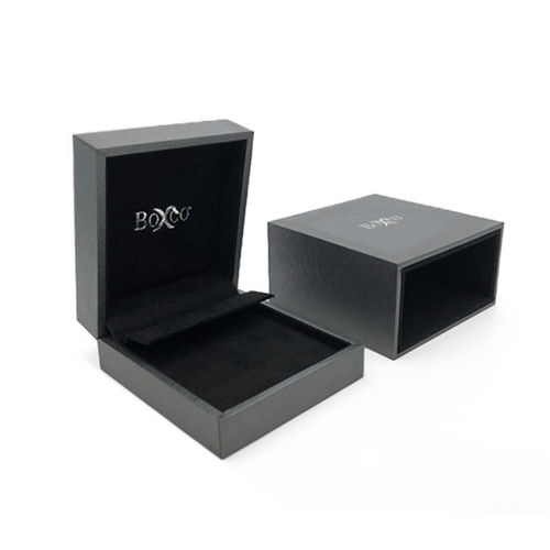 5309 High Quality China Suede and Leatherette Earring and Pendant Box