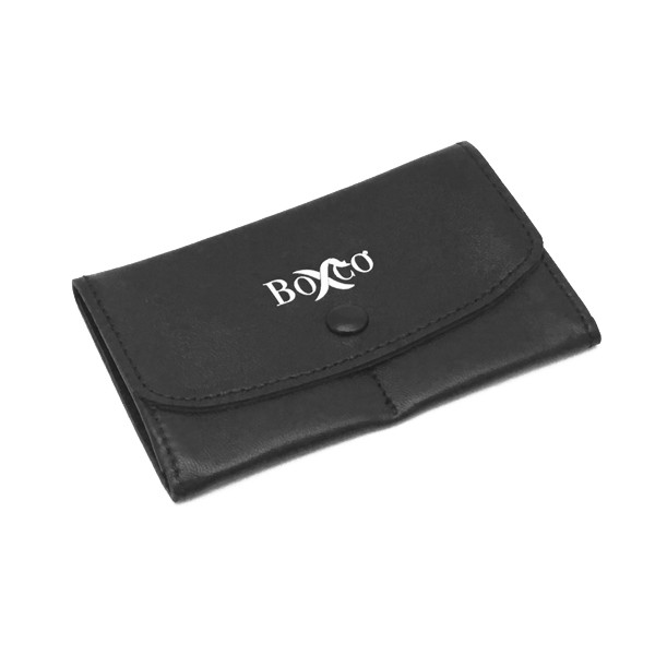 LSQPLT2- Custom Leather & Suede Pouch with Pleats