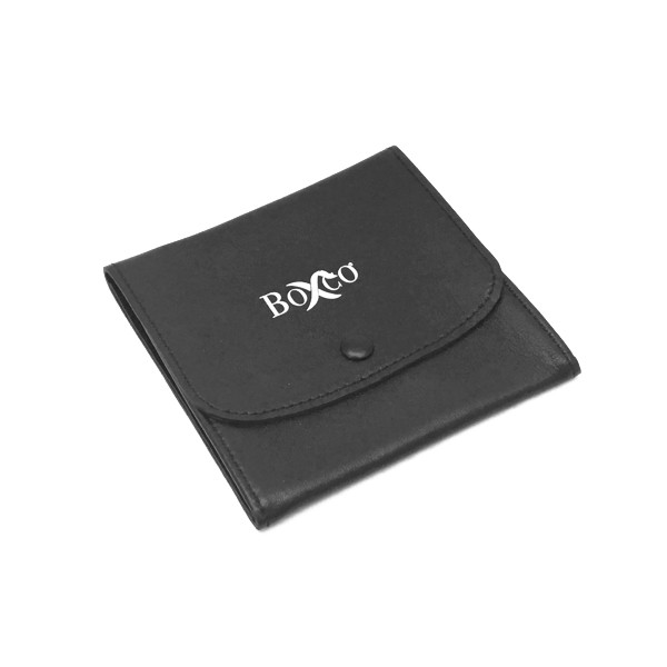 LSQPLT4- Custom Leather & Suede Pouch with Pleats