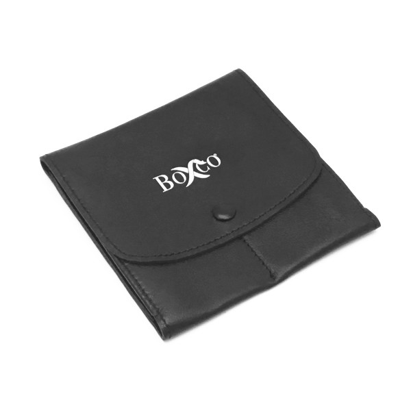 LSQPLT5- Custom Leather & Suede Pouch with Pleats