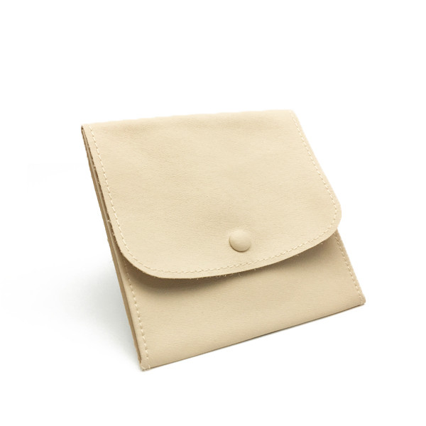 LLRP4 High Quality Faux Leather Button Pouches