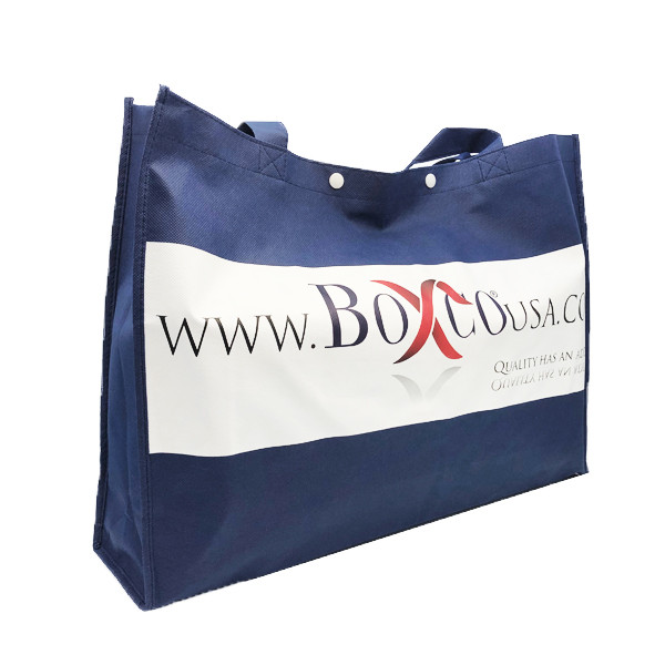 Logo Print Shopping Bag