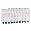 Special Multi-Column Visi-Float® Flowmeters, Perfect for OEM applications, can be custom made with up to 10 columns in a single block of acrylic plastic. Available with or without valves.