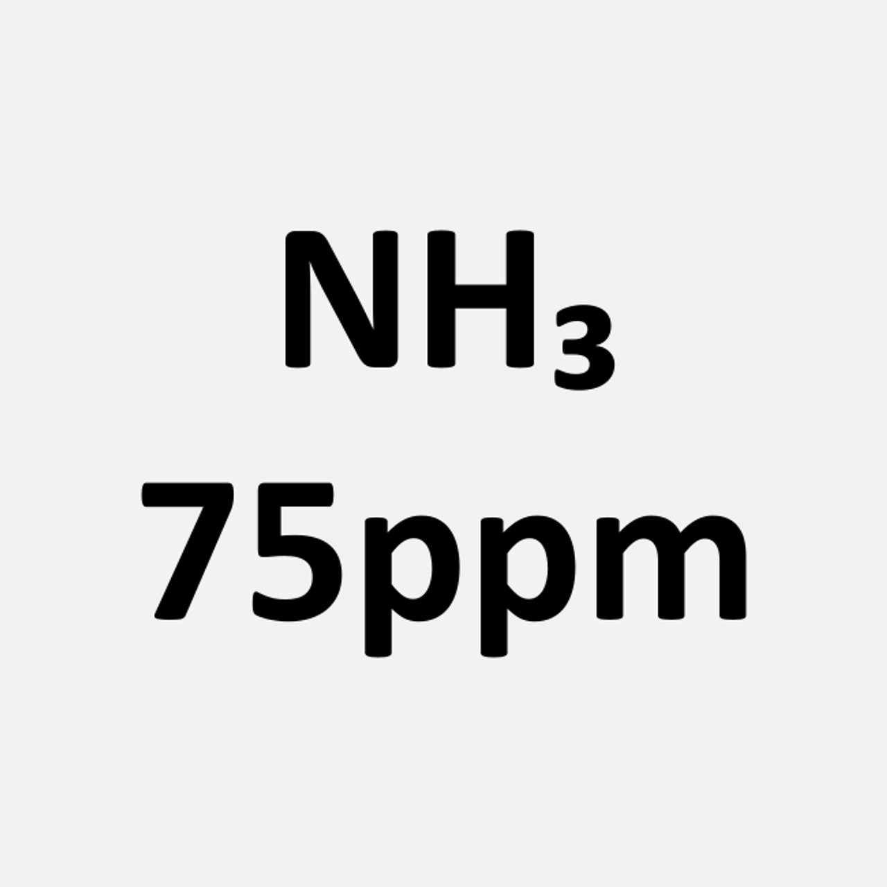 Ammonia 75 ppm balance of Nitrogen