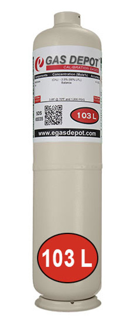 103 Liter-Butane 0.95% (50% LEL)/ Air