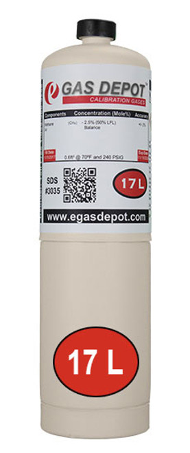 17 Liter-Pentane 0.35% (25% LEL)/ Oxygen 18.0%/ Nitrogen