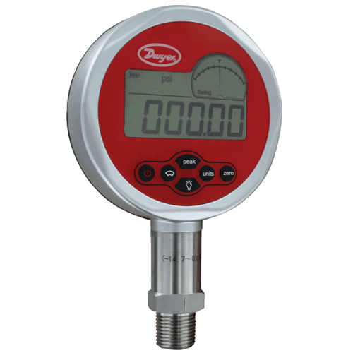 Series DCGII Digital Pressure Gage - 'Wetted' Parts View.