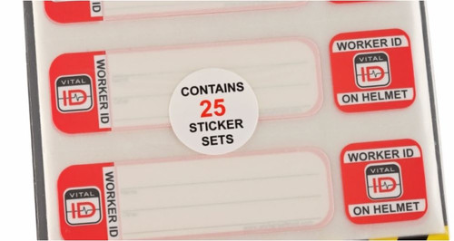 Worker Induction ID: (WSID-03) (Pack of 25 Sticker Sets)