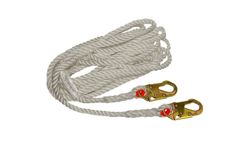 Limb Line Rope 75 ft Rope Lifeline w/ Z-Snap Hooks | 5/8 in Nylon Line