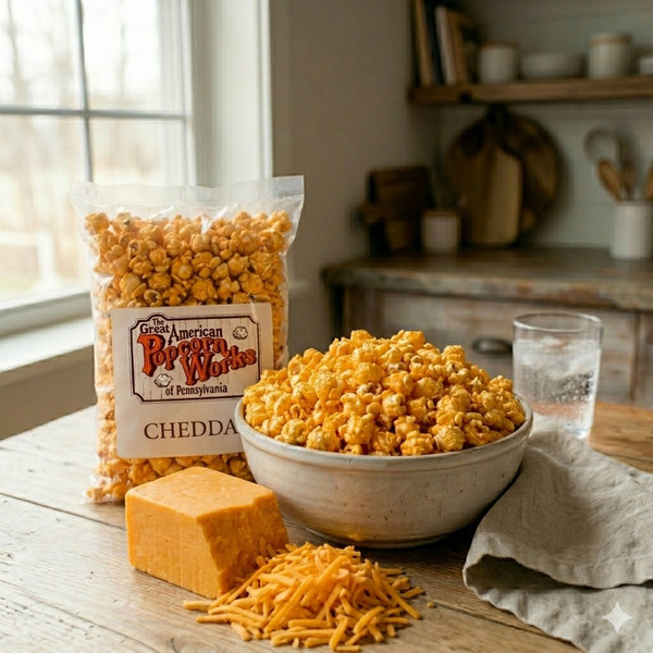 4oz bag of Gourmet Cheddar Popcorn