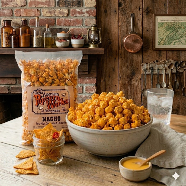 4oz bag of Gourmet Nacho Popcorn