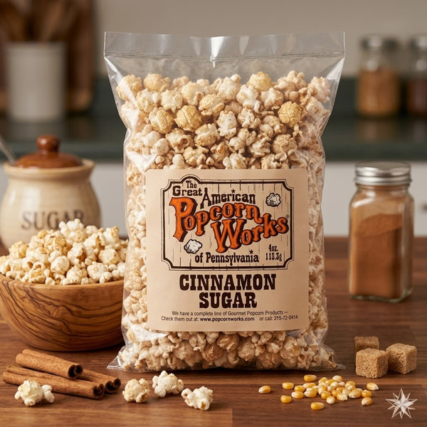 4oz bag of Gourmet Cinnamon Sugar Popcorn