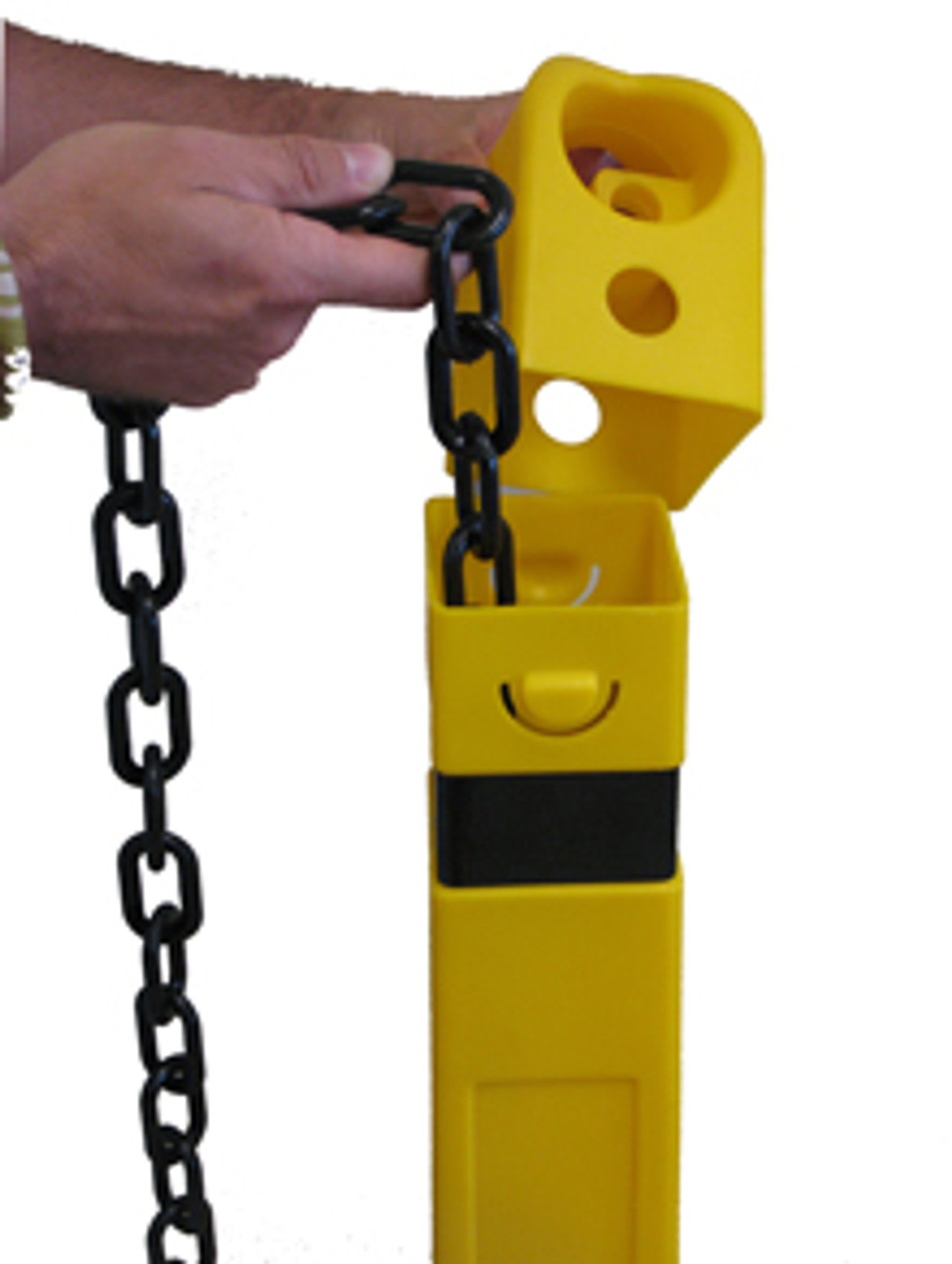 Guard Post Sentry are portable safety bollards.