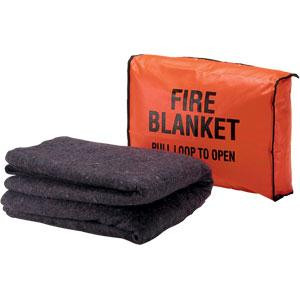 Wool Fire Blanket with wall hanging bag SET. Ready to ship