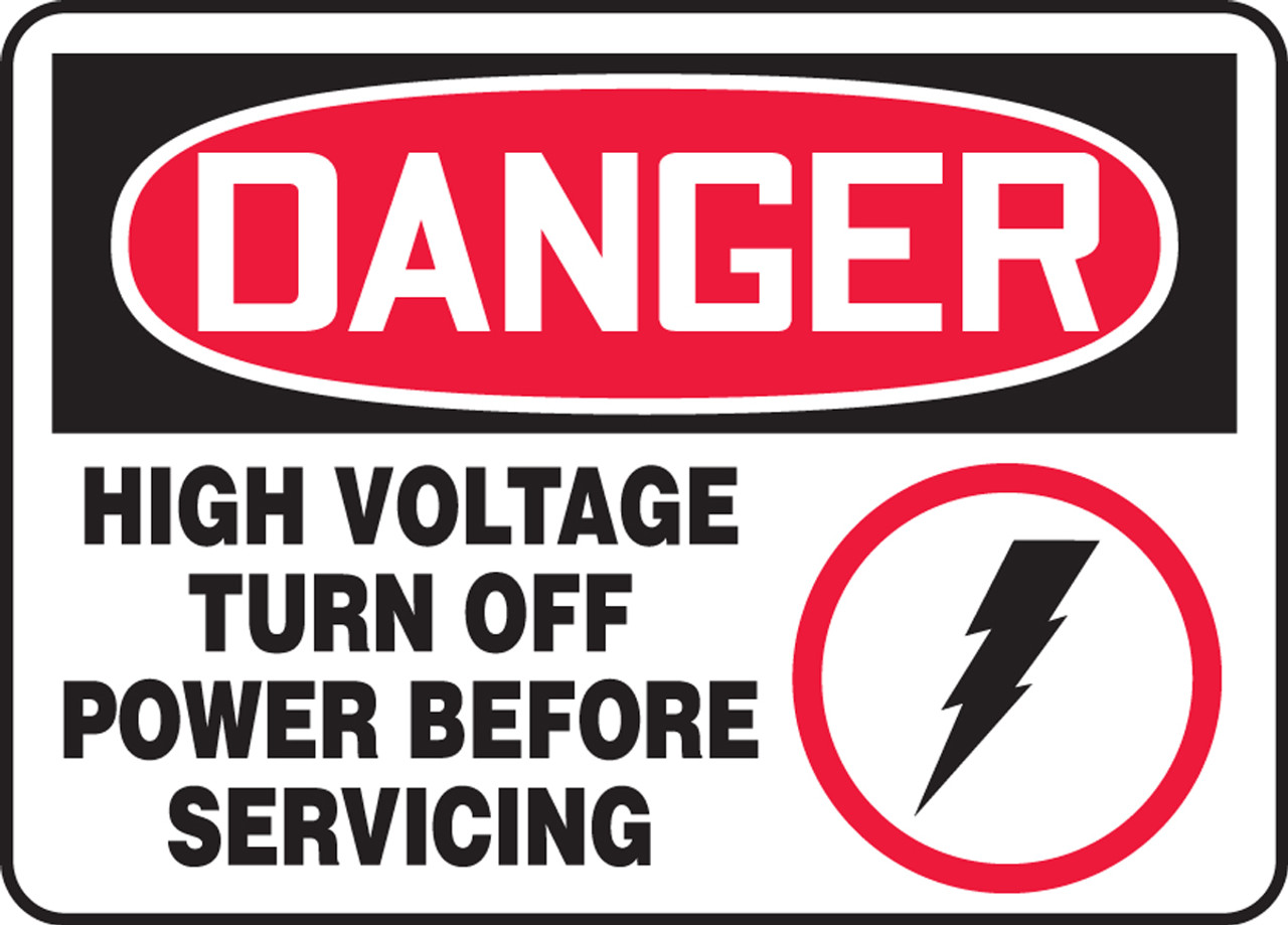 printable high voltage sign