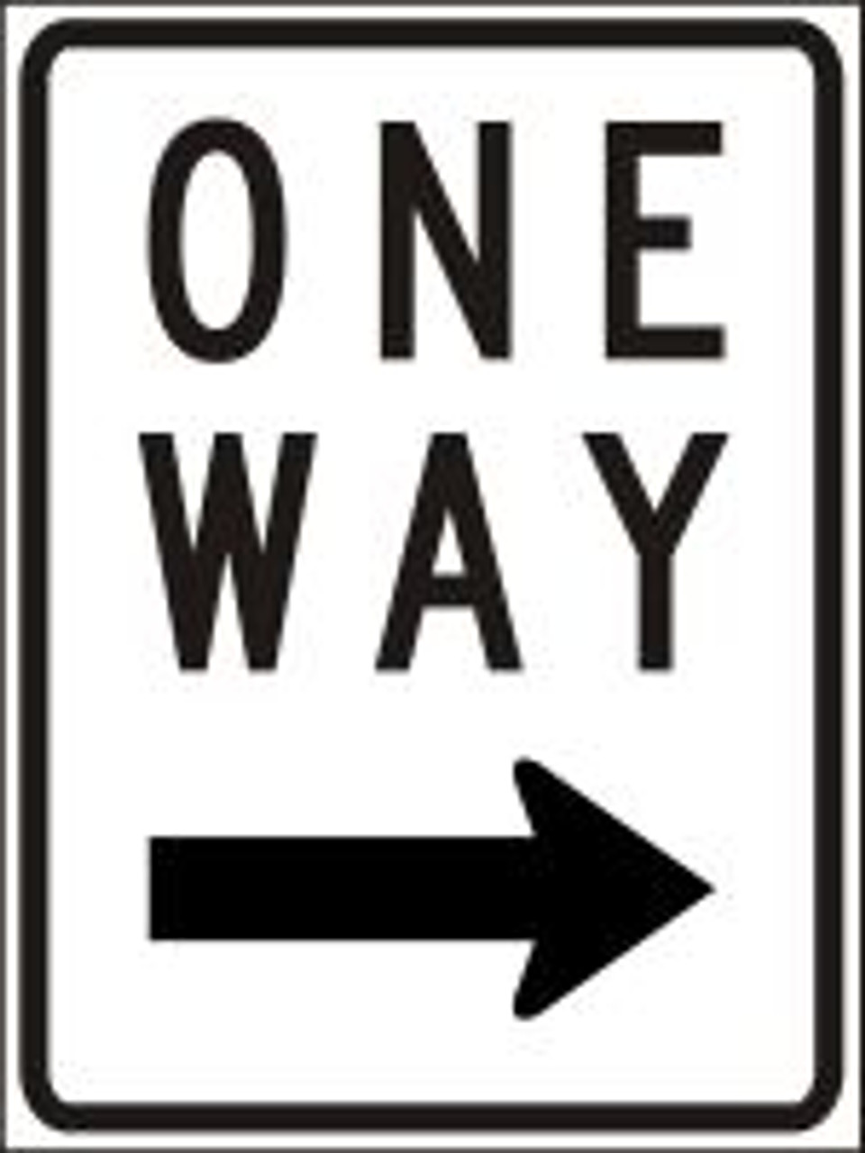 One Way Sign (right Arrow)