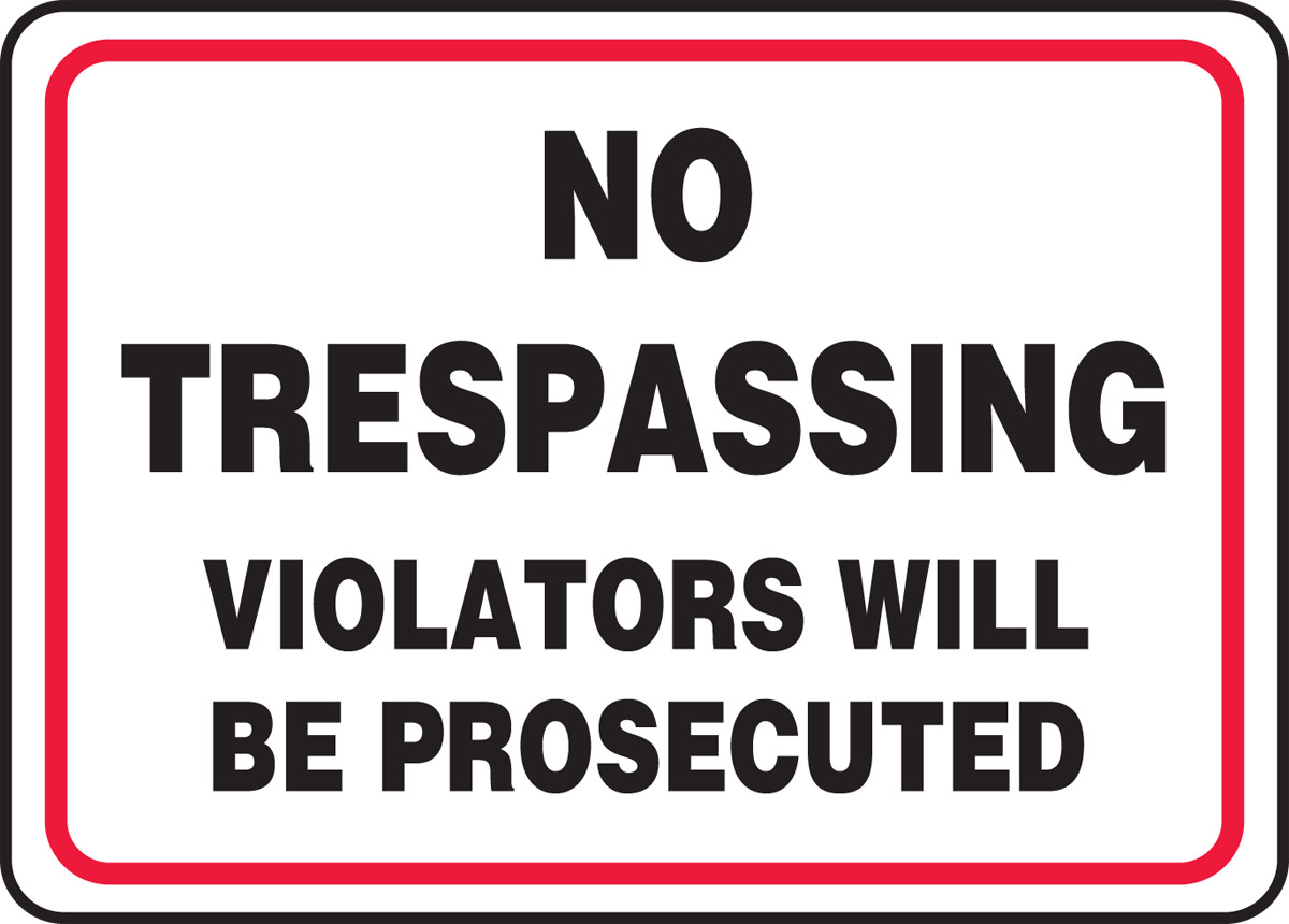 Warnschild „No Trespassing – Violators Will Be Shot“ – Reflektierendes Aluminium, 25,4 X 35,6 Cm, Für Privatgrundstück