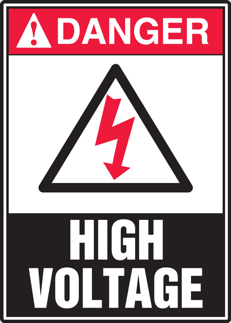 danger high voltage symbol