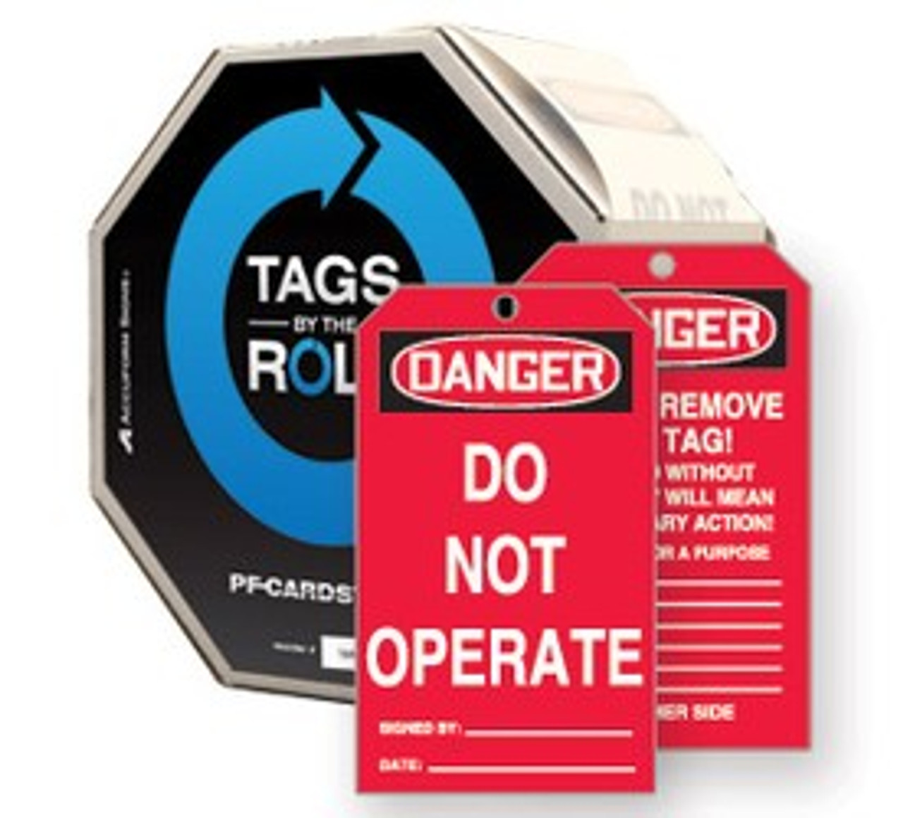 LabelTac® Caution Tag - Safety Yellow - Printable Tag Roll