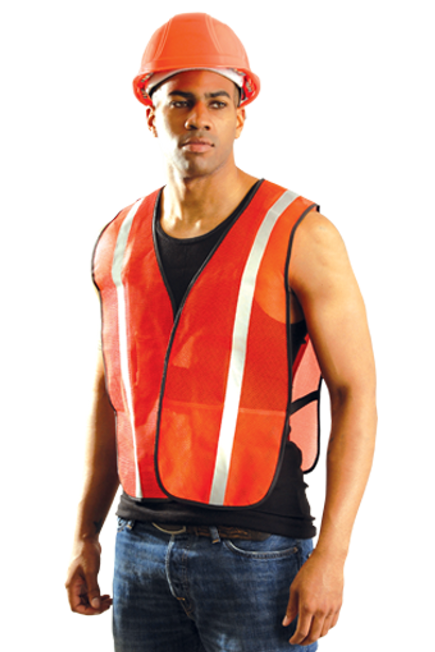 HI-VIZ ORANGE TEAR-AWAY TRICOT SAFETY VEST 899.V1022250