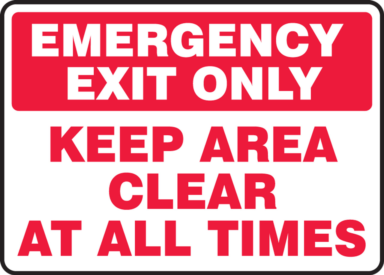 printable emergency exit sign