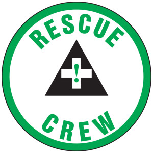 LHTL356 Rescue crew hard hat sticker LHTL356 Rescue crew hard hat sticker