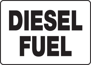 MCHL518XF Diesel Fuel Sign MCHL518XF Diesel Fuel Sign