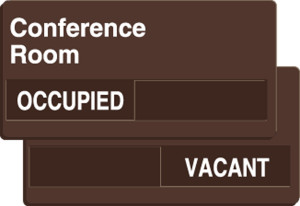 Conference Room Occupied-Vacant Slide Sign Conference Room Occupied-Vacant Slide Sign