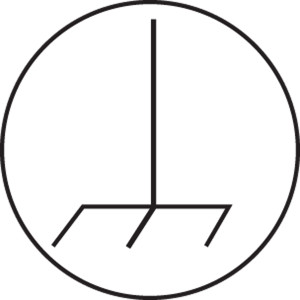Ground Graphic Label- IEC Electrical Symbol- 1/2"- 500/roll Ground Graphic Label- IEC Electrical Symbol- 1/2"- 500/roll