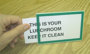 Changeable Tabletop Sign