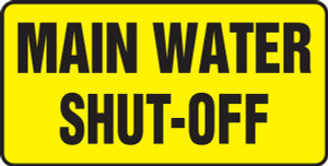 Main Water Shut Off - Plastic - 7'' X 14'' Main Water Shut Off - Plastic - 7'' X 14''