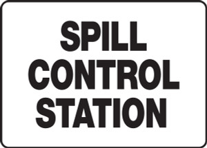 Spill Control Station - Plastic - 7'' X 10'' Spill Control Station - Plastic - 7'' X 10''