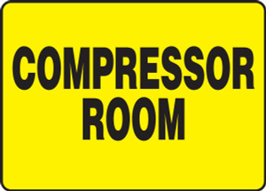 Compressor Room Sign Compressor Room Sign