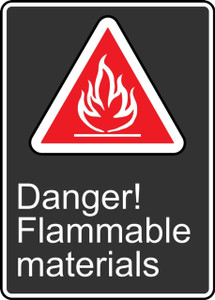Danger Flammable Materials (Danger Matieres Inflammables) - .040 Aluminum - 14'' X 10'' 2 Danger Flammable Materials (Danger Matieres Inflammables) - .040 Aluminum - 14'' X 10'' 2