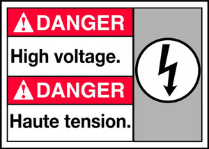 Danger High Voltage Sign Danger High Voltage Sign