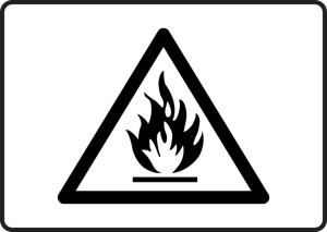 MCHL503vs flammable graphic sign MCHL503vs flammable graphic sign
