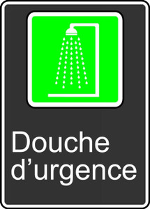 Emergency Shower (Douche D'Urgence) - .040 Aluminum - 14'' X 10'' 1 Emergency Shower (Douche D'Urgence) - .040 Aluminum - 14'' X 10'' 1