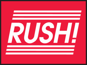 Rush! Shipping Label Rush! Shipping Label