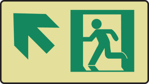 Graphic With Arrow Diagonal Up Arrow- Glow Sign Graphic With Arrow Diagonal Up Arrow- Glow Sign