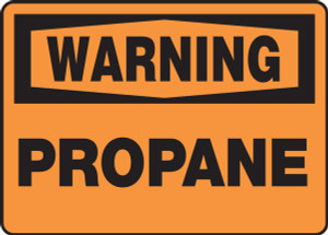 Warning - Propane - .040 Aluminum - 10'' X 14'' Warning - Propane - .040 Aluminum - 10'' X 14''