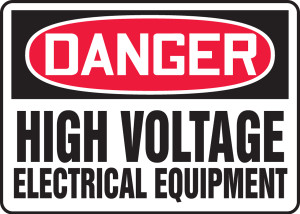 Danger - High Voltage Electrical Equipment - Accu-Shield - 10'' X 14'' Danger - High Voltage Electrical Equipment - Accu-Shield - 10'' X 14''