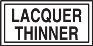 Lacquer Thinner Label
