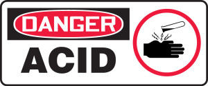 Danger - Acid (W/Graphic) - .040 Aluminum - 7'' X 17'' Danger - Acid (W/Graphic) - .040 Aluminum - 7'' X 17''