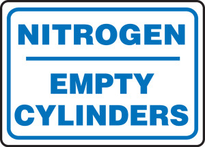 Nitrogen Empty Cylinders - Dura-Plastic - 10'' X 14'' Nitrogen Empty Cylinders - Dura-Plastic - 10'' X 14''