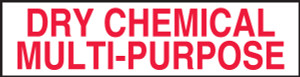 Dry Chemical Multi-purpose Label Dry Chemical Multi-purpose Label