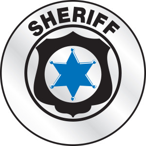 Sheriff Reflective Helmet Sticker Sheriff Reflective Helmet Sticker