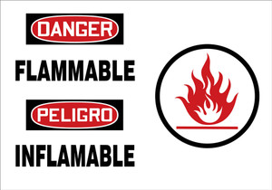 Flammable (bilingual) (w/graphic) Flammable (bilingual) (w/graphic)